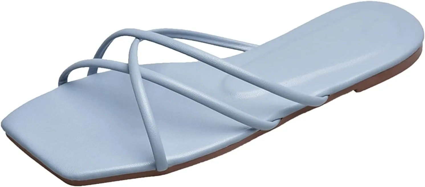 2025 Comfortable Women Flat Sandals Summer Ladies Dress Beach Vacation Slides Shoes Breathable Home Clip Toe Bathroom Shower Fashion Cute Indoor/Outdoor Walking Slip-On Shopping Flip Flops
