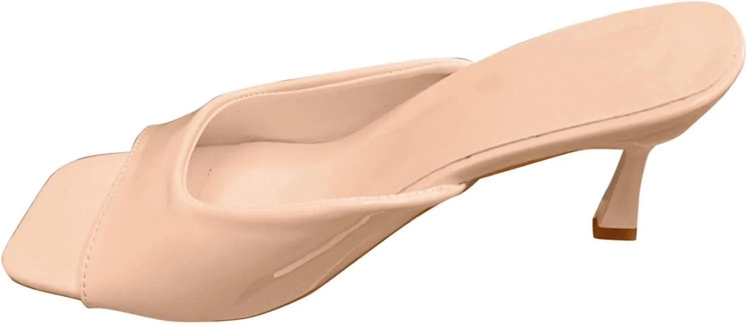 2025 Women High Stilettos Heels Sandals Comfortable Ladies Dress Open Toe Casual Shoe Fashion Dance Party Slip-On Height Increase Walking Footwear Summer Breathable Non-Slip Vacation Slippers