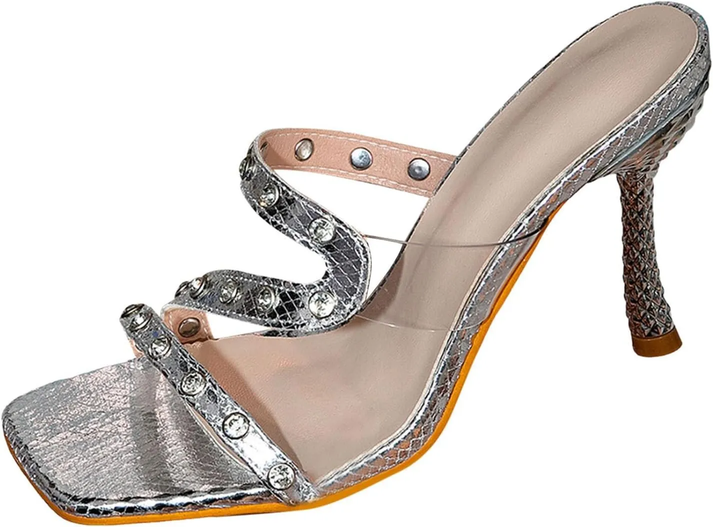 2025 Women High Stilettos Heels Sandals Summer Breathable Dance Party Ladies Dress Casual Shoe Comfortable Open Toe Walking Footwear Fashion Slip-On Height Increase Beach Vacation Slippers