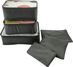 6 PCS Packing Cubes for Suitcases,Multi-functional Clothing Sorting Packages,Travel Carry On Luggage Organizers Storage Bags,Travel Packing Pouches (A)