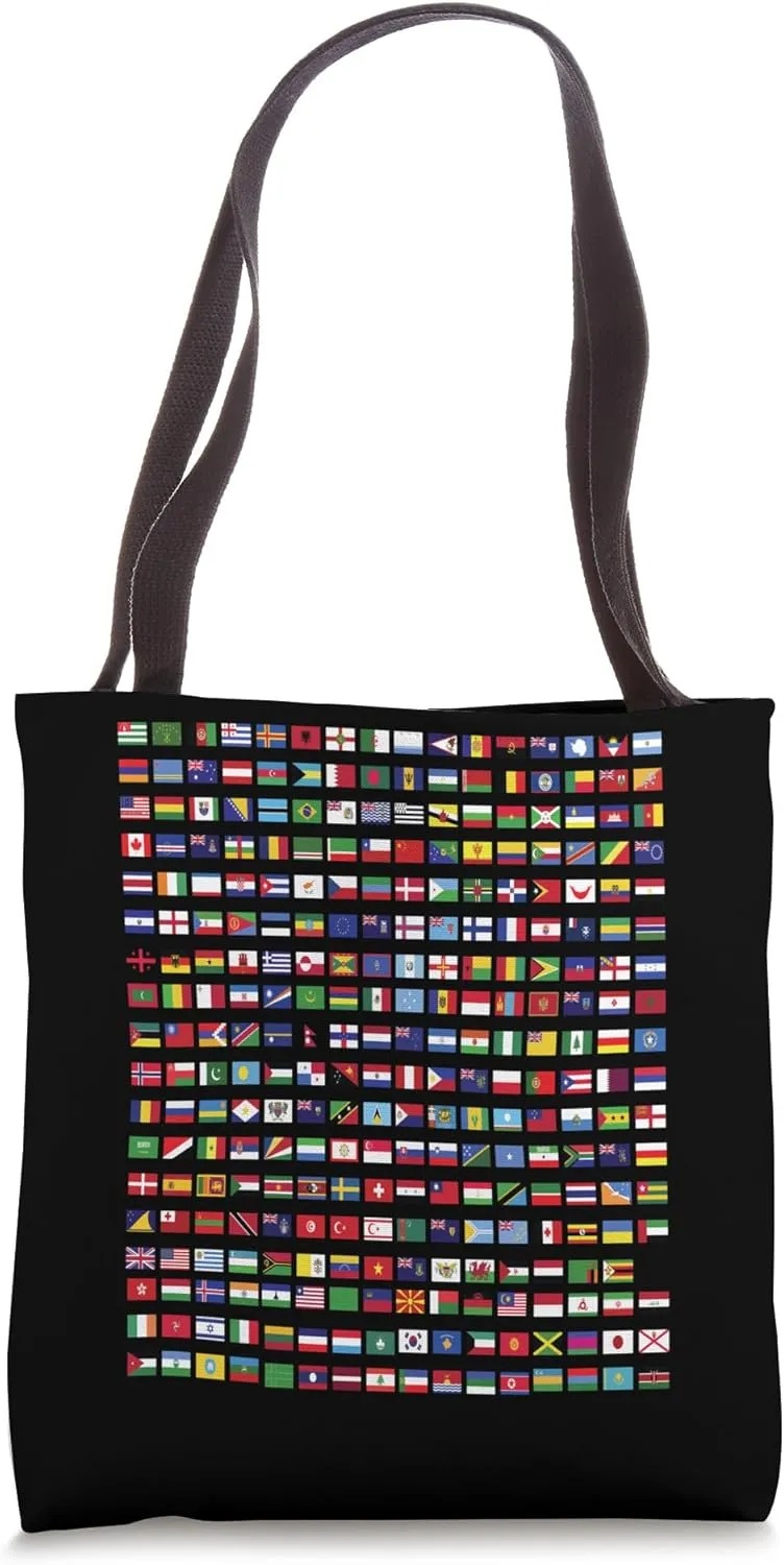 All Countries Flags Of The World 287 Flag International Tee Tote Bag