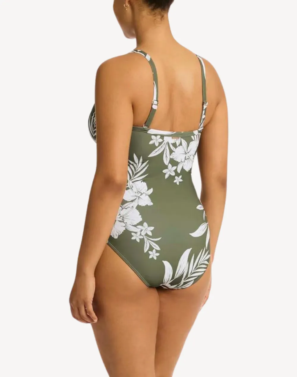 Aloha Tie Front DD/E One Piece Swimsuit