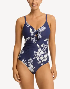 Aloha Tie Front DD/E One Piece Swimsuit