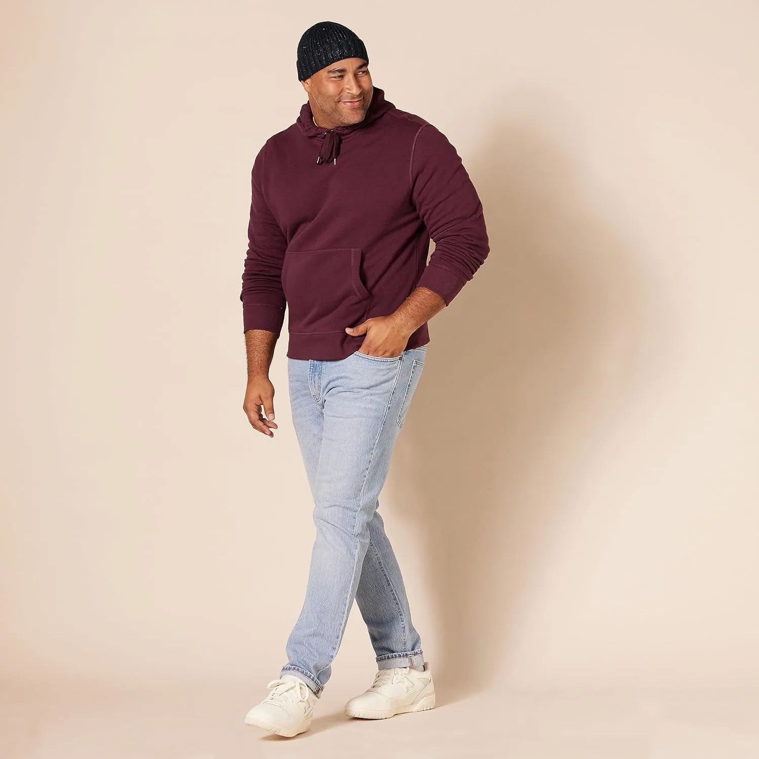 Amazon Essentials Men's Sweatshirt Hoodie, Big & Tall Options Available
