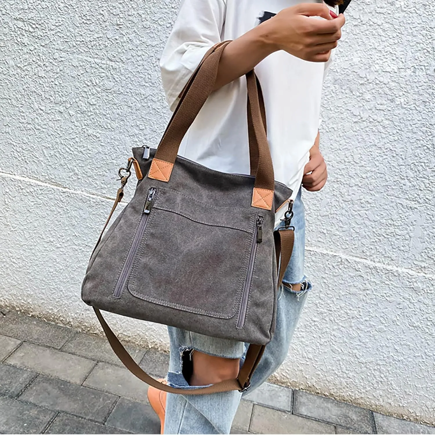 Anti Theft Shoulder Bags for Woman Retro Studded Crossbody Bags Small Shoulder Purses Womens Elegant Evening Bag(Khaki)