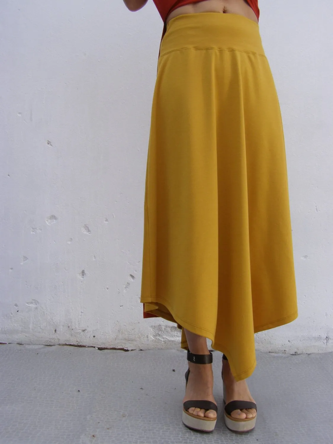 Asymmetric Triangular Skirt