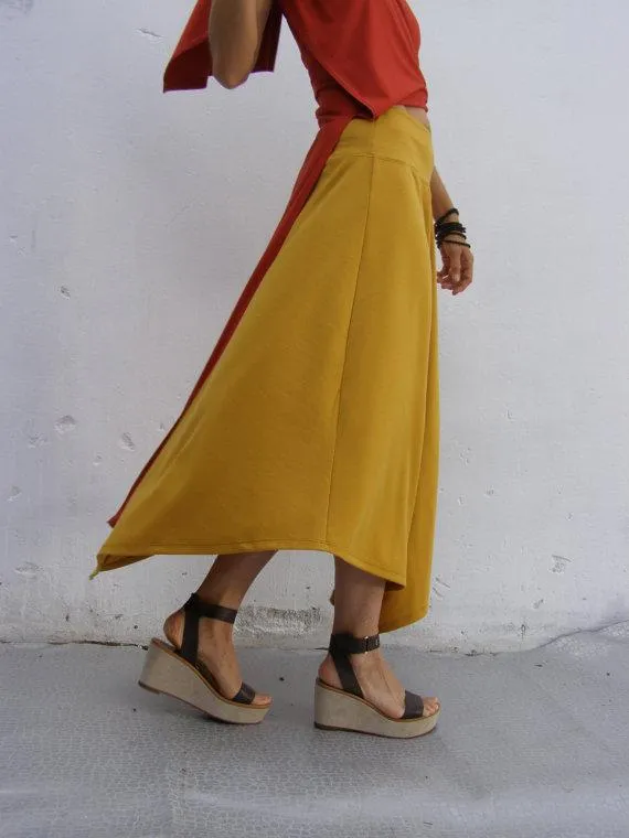 Asymmetric Triangular Skirt