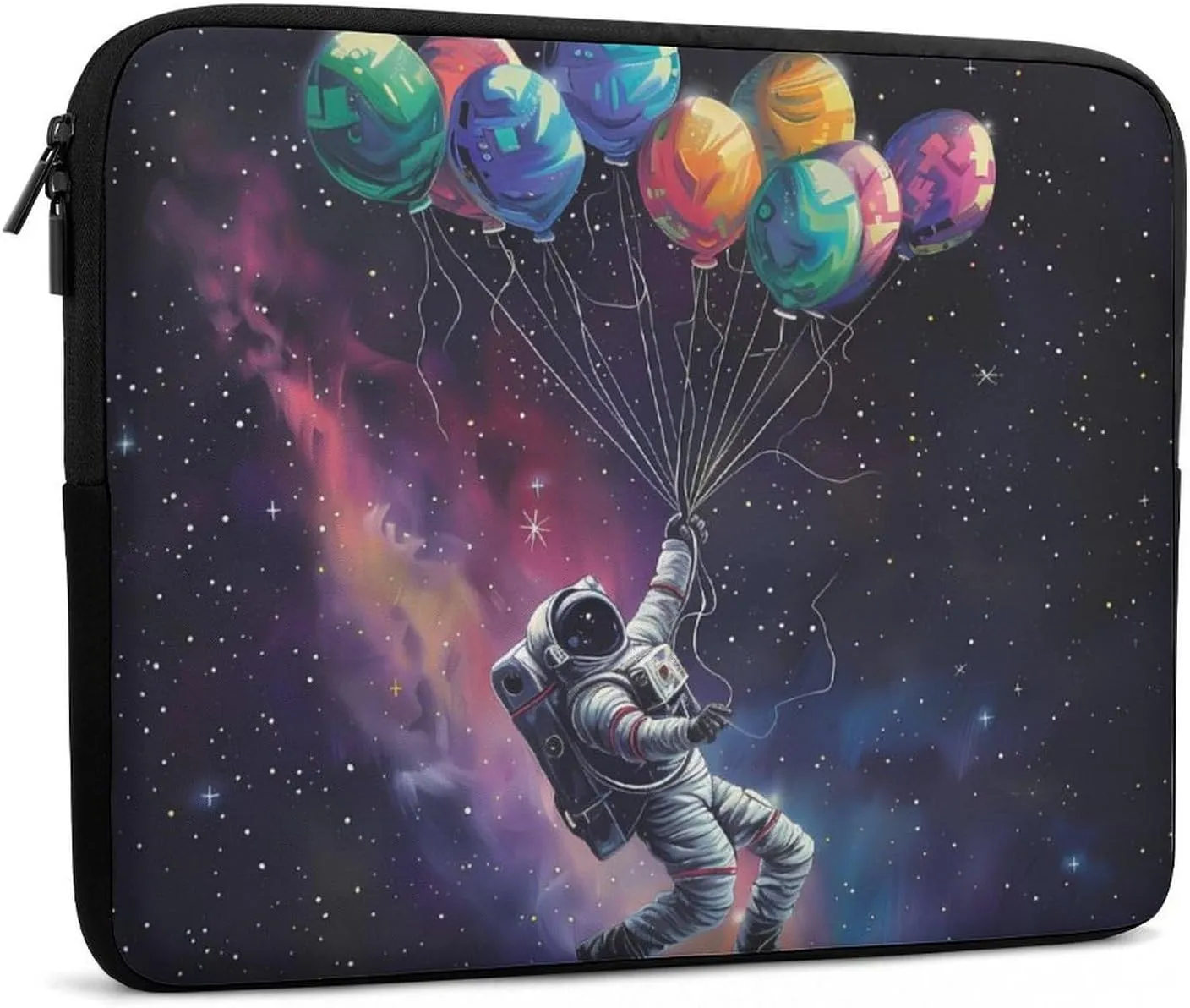 Balloon Astronaut Laptop Sleeve Case Protective Computer Bag Carrying Briefcase for Men Women