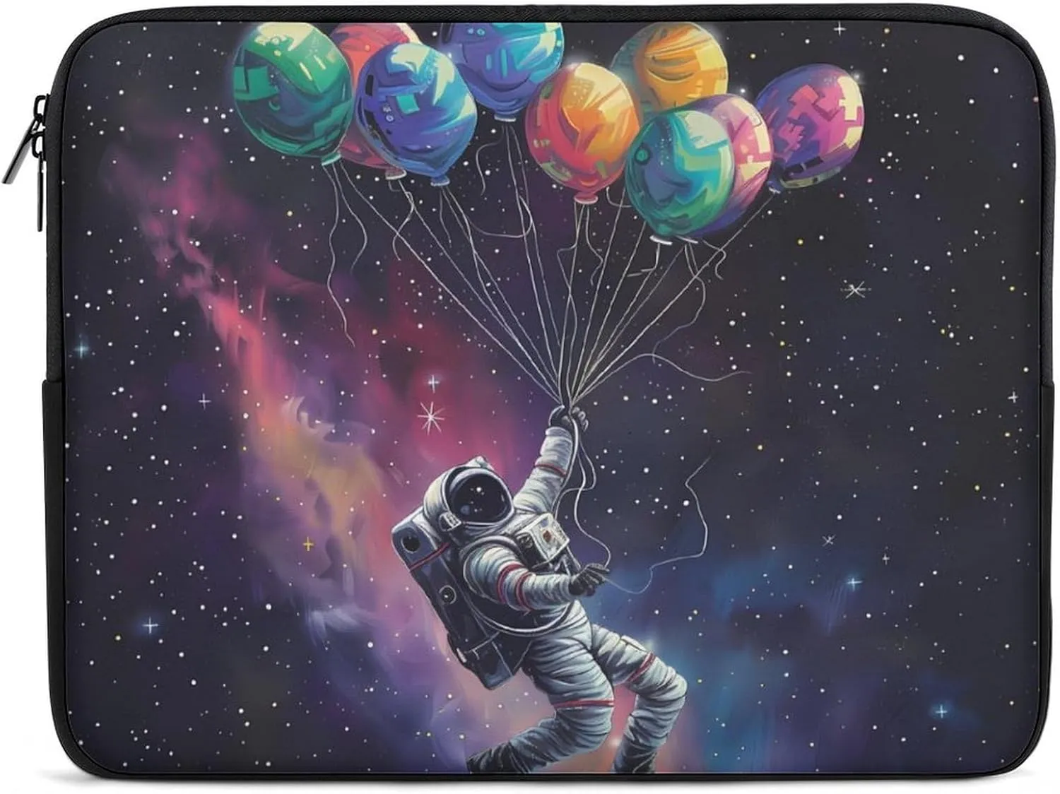 Balloon Astronaut Laptop Sleeve Case Protective Computer Bag Carrying Briefcase for Men Women