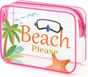 Beach Gifts for Women Makeup Bag Beach Lover Gifts Cosmetic Bag Funny Vacation Gift Summer Beach Themed Gifts for Besties Birthday Graduation Gift Christmas for Beach Lover Travel Toiletry Pouch