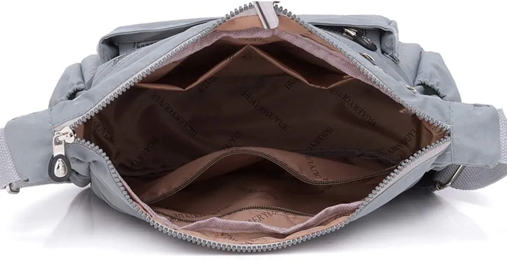 Beach Purses for Women Vacation Lightweight Quilted Fabric Handbags for Women Beach Bag Water Proof Sandproof(Grey)