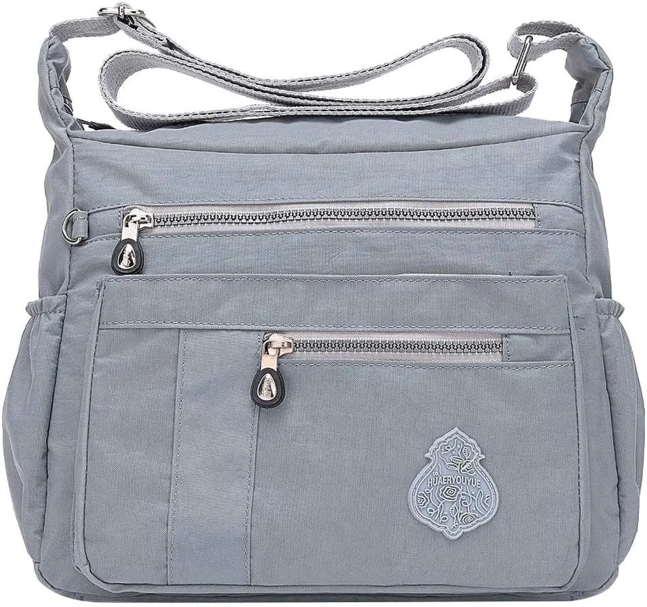 Beach Purses for Women Vacation Lightweight Quilted Fabric Handbags for Women Beach Bag Water Proof Sandproof(Grey)