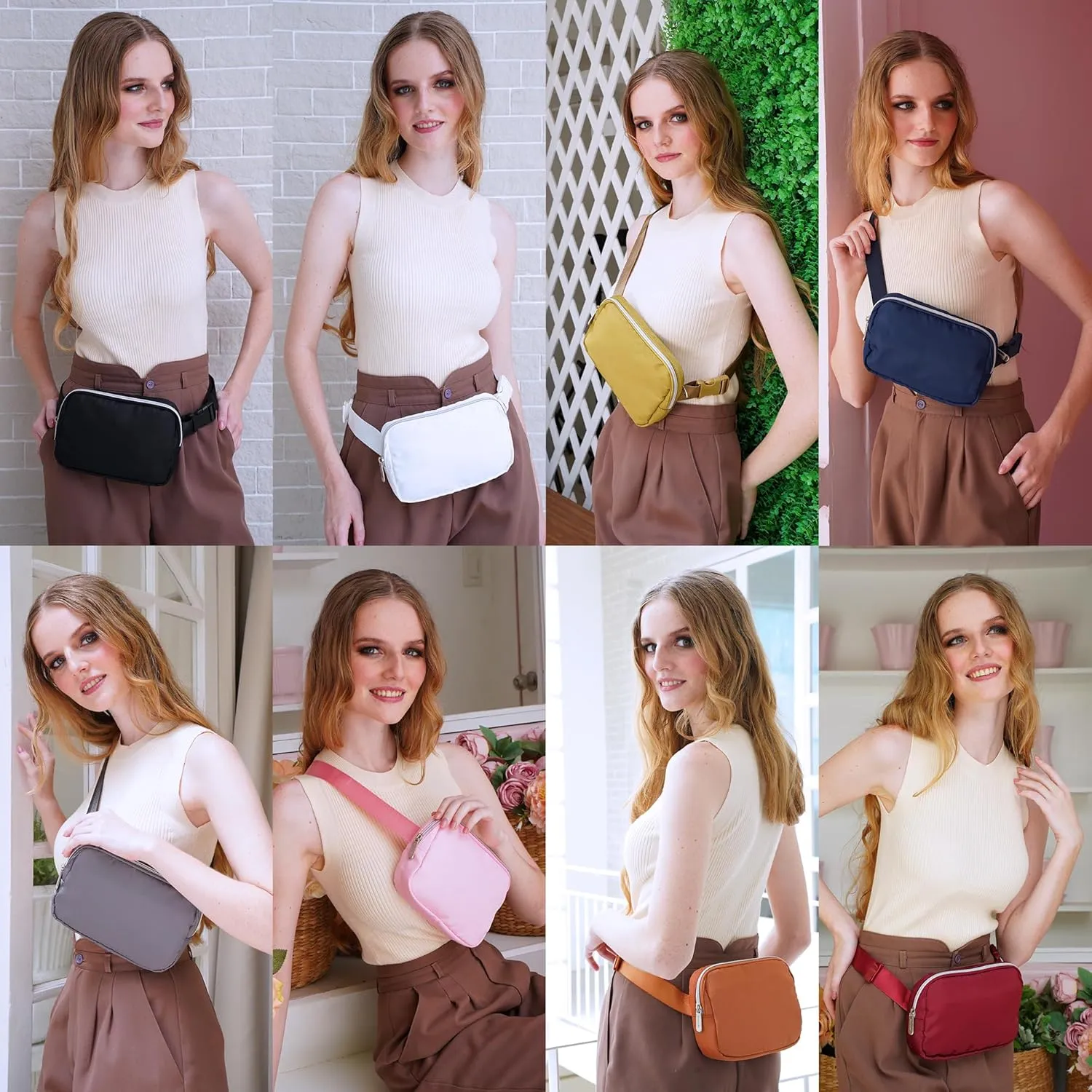 Black Crossbody Belt Bag for Women  Stylish Fanny Pack, Functional and Fashion Waist Packs for Travel, Festivals, and Everyday Use