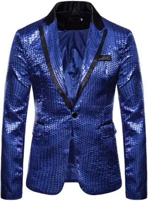 Blazers for Men Lapels Suit Casual Jacket Single-breasted Men's Printed Buckle Fashion Men's Coats Stylish Suit