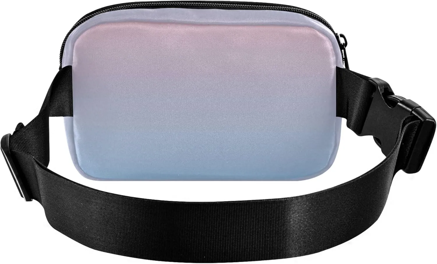 Blush Pink Light Sky Blue Gradient Fanny Packs Women Waterproof Hip Bag Belt Pouch Cute Travel Waist Bag