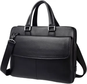 Briefcases for men Leather Men First Layer Cowhide Business Briefcase Multi-functional Messenger Shoulder Men
