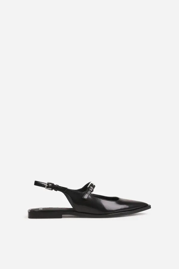 BRONX Black Slingback Shoe
