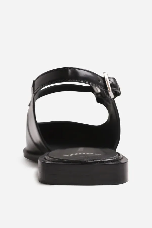 BRONX Black Slingback Shoe
