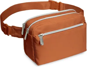 Brown Crossbody Belt Bag for Women  Stylish Fanny Pack, Functional and Fashion Waist Packs for Travel, Festivals, and Everyday Use