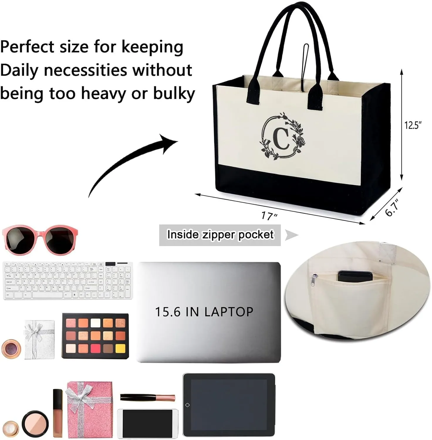 Canvas Hobo Crossbody Shoulder Tote Bag for Women and Men Large Purse Messenger Bag Travel Work Shopping Hobo, Silver