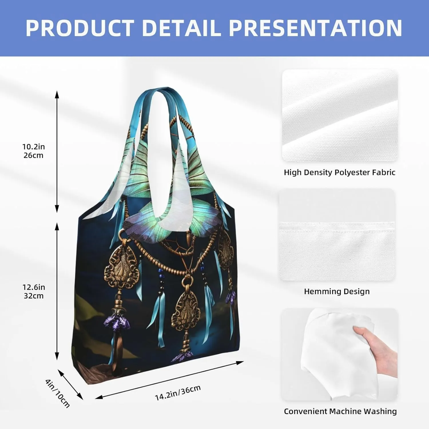 Canvas Tote Bag Reusable Grocery Bags Lightweight Handbag Husky Dog Tote Bag for Shopping Cloth Bags
