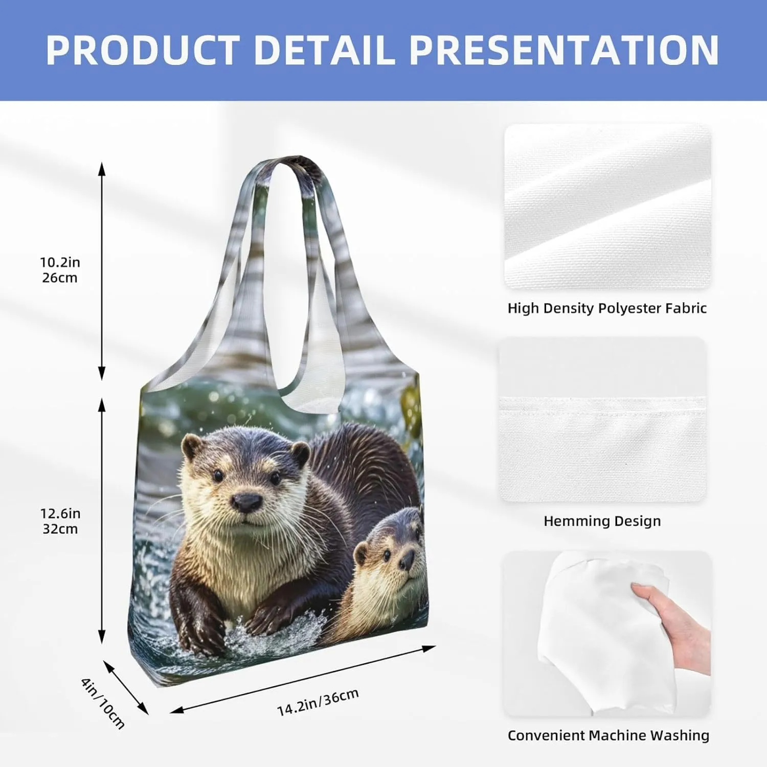 Canvas Tote Bag Reusable Grocery Bags Lightweight Handbag Teal Glitter Tote Bag for Shopping Cloth Bags