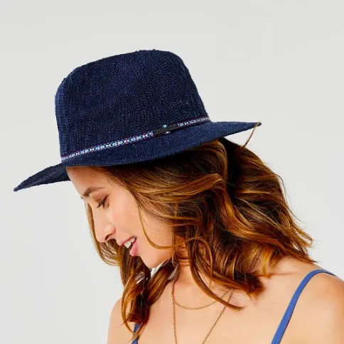 Capistrano Crushable Hat - Navy