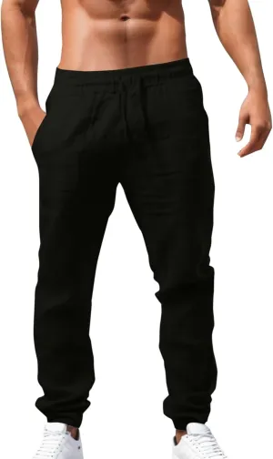 Cargo Work Pant Men Cotton Casual Cargo Pants Fitness Sweatpants Zip Pockets Joggers Tracksuit Bottoms Pant