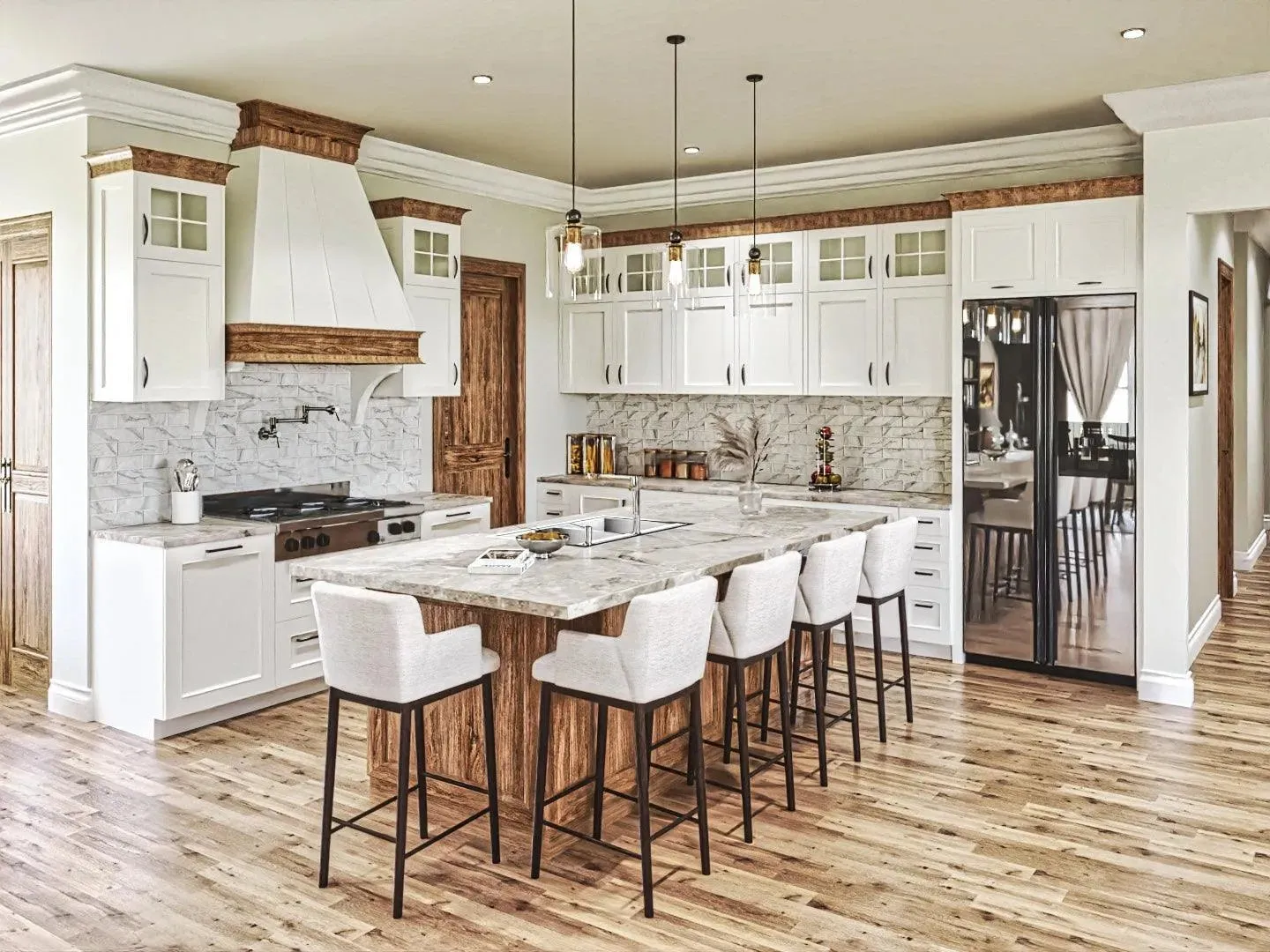 Charming farmhouse with spacious layout, inviting porches, and modern amenities.