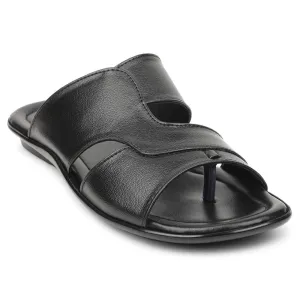 Coolers Black Casual Slipper For Men COOL99-703 By Liberty