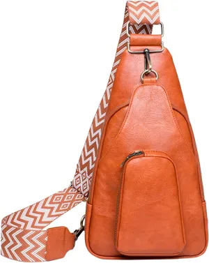 Crossbody Small Sling Backpack for Women Men Cross Body Shoulder Bags with Keyholder Stylish Versatile Bag