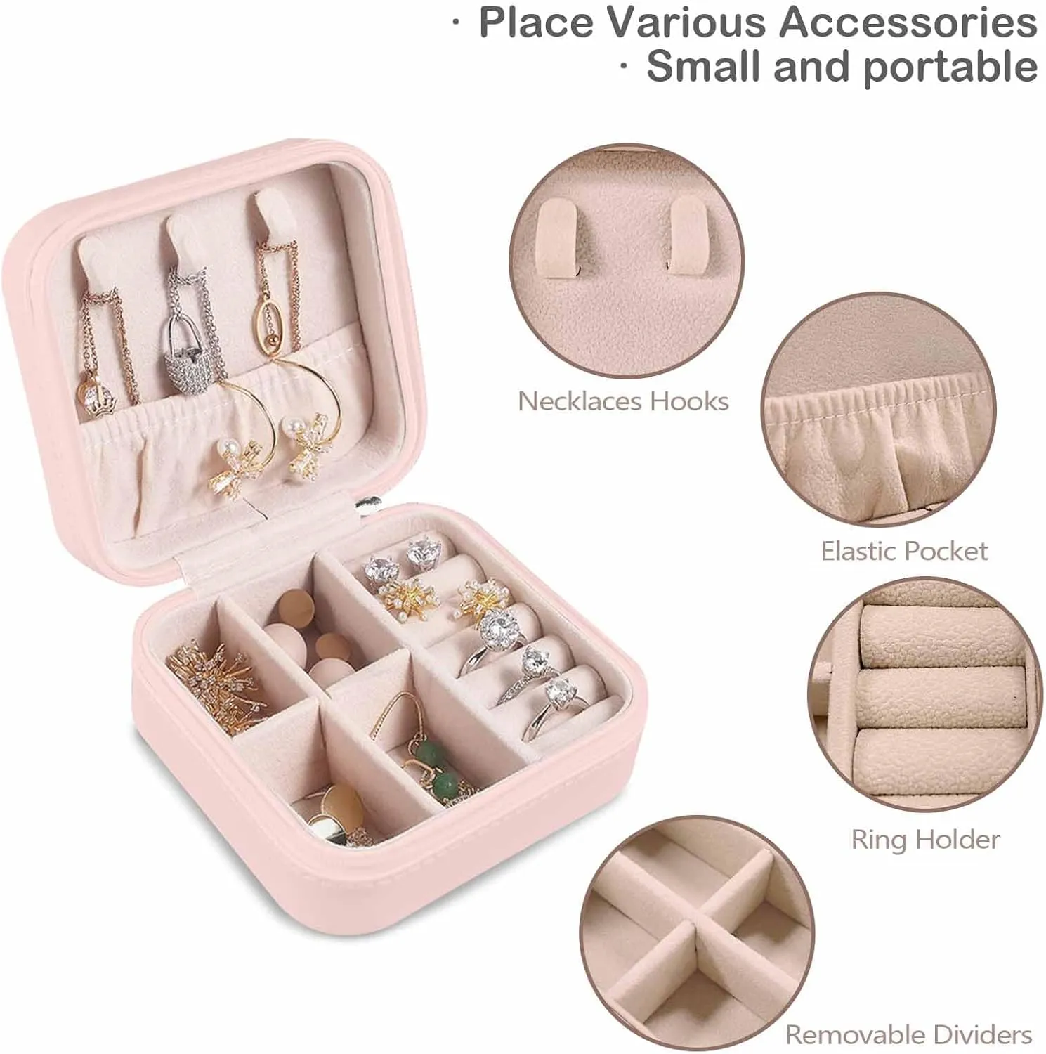 Custom Jewelry Boxes & Organizers for Women, Customize Name with Butterfly Travel Jewelry Case Personalized Jewelry Storage Box Earring Holder for Sister Bridesmaid Her Teenage Girl Gifts Idea