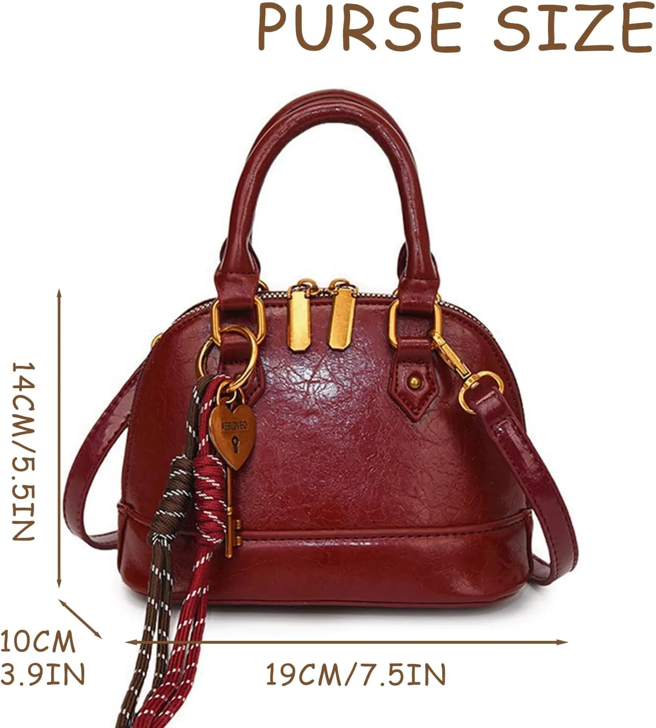 Cute Purse Small Saddle Bag Y2k Mini Purses Retro Classic Elegance Luxurious and French Vintage Handbag