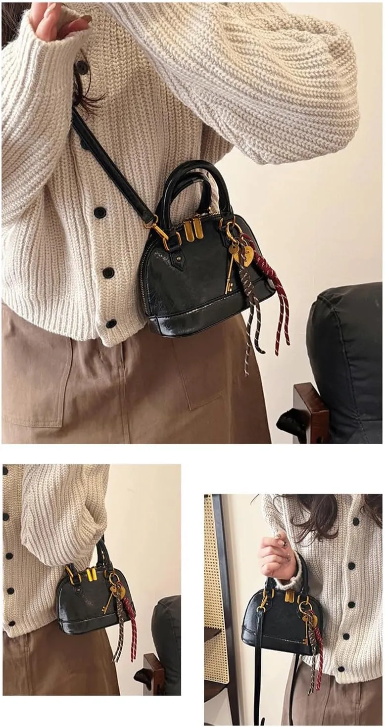Cute Purse Small Saddle Bag Y2k Mini Purses Retro Classic Elegance Luxurious and French Vintage Handbag