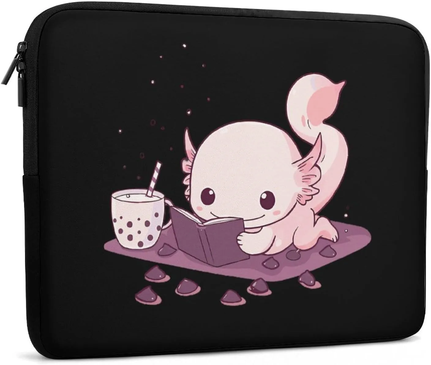 Cute Relaxed Axolotl Personalized Laptop Bag Business Casual Laptop Cases Slim Computer Bag Briefcase