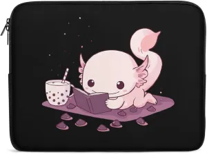 Cute Relaxed Axolotl Personalized Laptop Bag Business Casual Laptop Cases Slim Computer Bag Briefcase