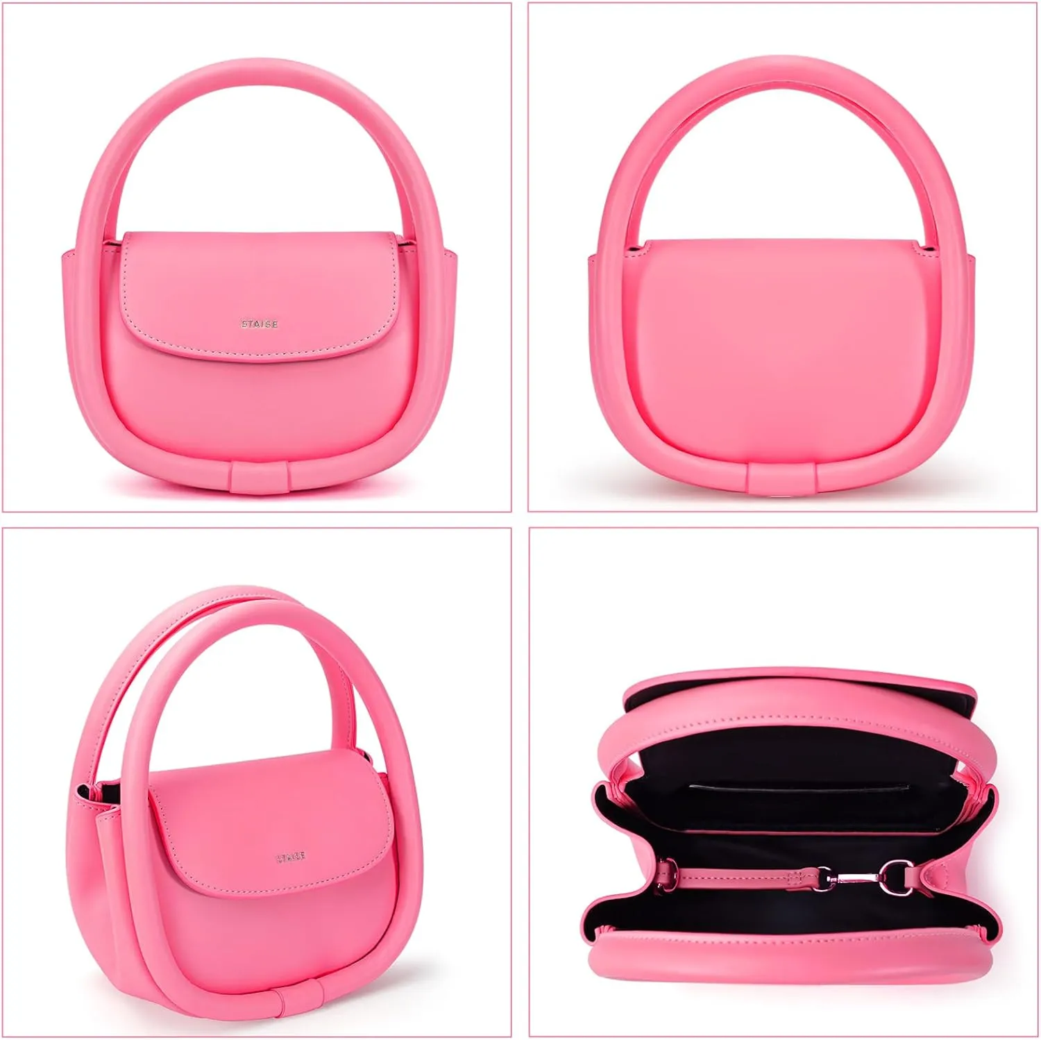 Designer Top Handle Shoulder Bags for Women, Trendy Mini Crossbody Purses, Womens Leather Handbags with Straps