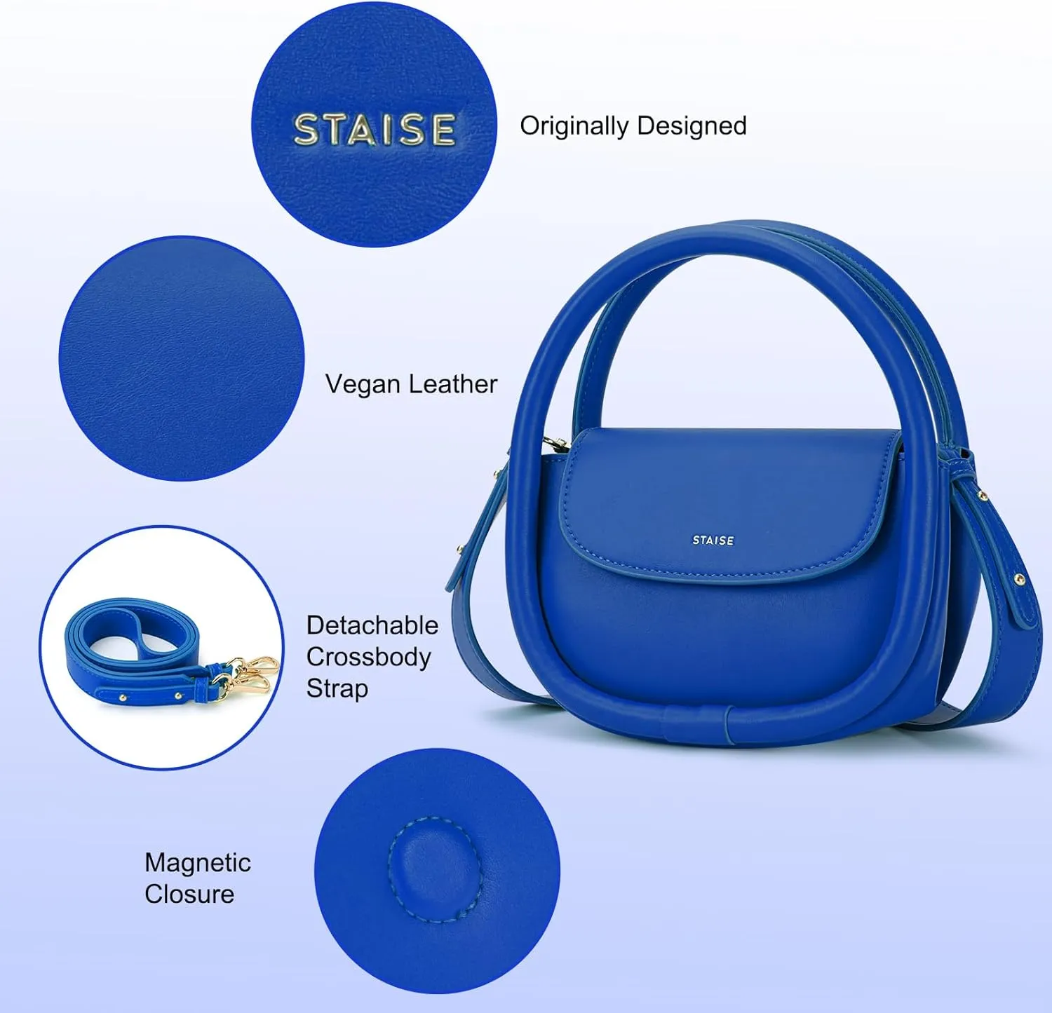 Designer Top Handle Shoulder Bags for Women, Trendy Mini Crossbody Purses, Womens Leather Handbags with Straps