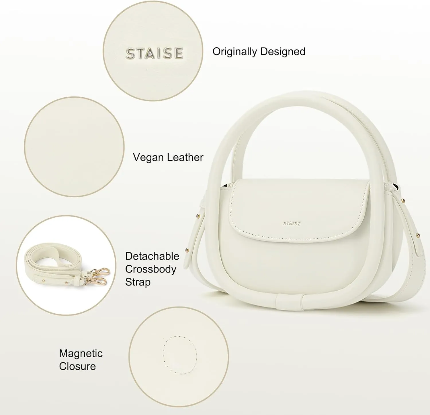 Designer Top Handle Shoulder Bags for Women, Trendy Mini Crossbody Purses, Womens Leather Handbags with Straps