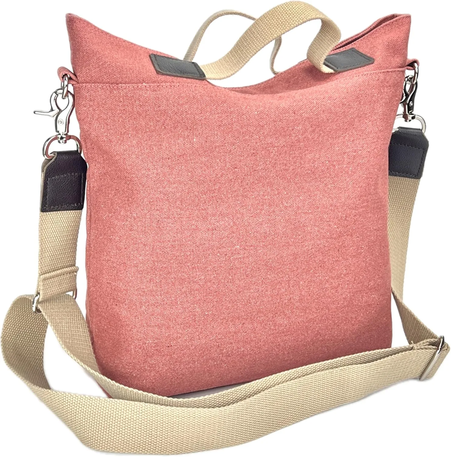 DuraStyle Canvas Crossbody Bag, Messenger, Hobo, Versatile, Zipper at Opening