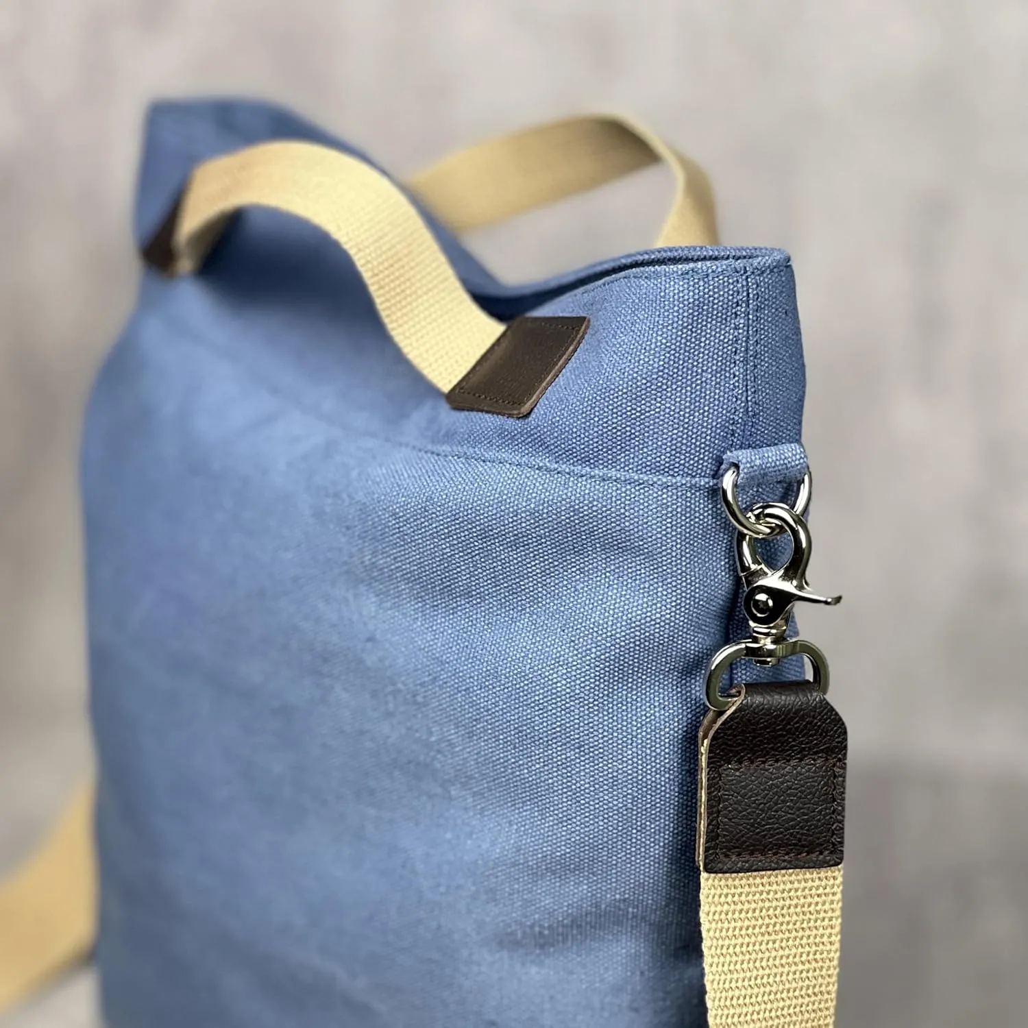 DuraStyle Canvas Crossbody Bag, Messenger, Hobo, Versatile, Zipper at Opening