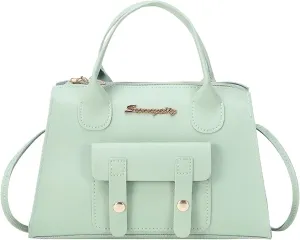 Elegant Tote Handbag for Women - Ladies Purse Satchel Shoulder Bag - Underarm Leather Dumplings Bag