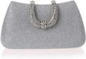 Elegant U Shape Diamond Clasp Clutch Bags Women Evening Bags Female Clutches Party Purse