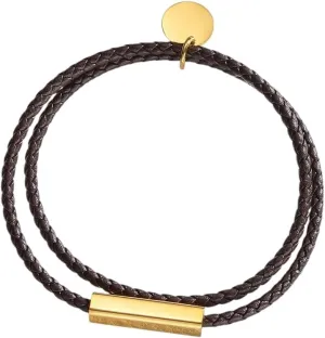 Engrave Name Bracelet For Women Men Stainless Steel Jewelry Leather Rope Bangle Personalized Couple Family Jewelry