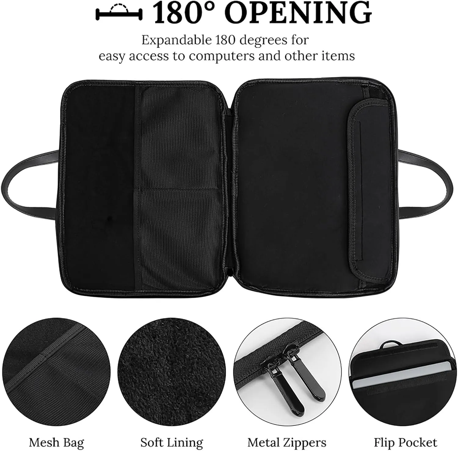 Esotericism From Darkness to Light Leather Bag Laptop Case Slim Water Resistant Computer Bags with Handle Briefcase for Work