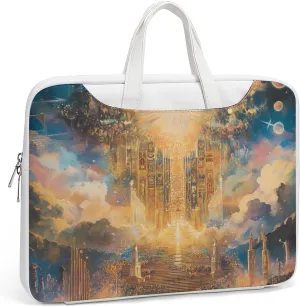 Esotericism From Darkness to Light Leather Bag Laptop Case Slim Water Resistant Computer Bags with Handle Briefcase for Work