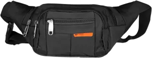 Fanny Pack Fashion Simple Ladies Waist Bag Men's Waist Bag Casual Functional Outdoor Sports Bags (Black)