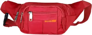 Fanny Pack Fashion Simple Ladies Waist Bag Men's Waist Bag Casual Functional Outdoor Sports Bags (Red)