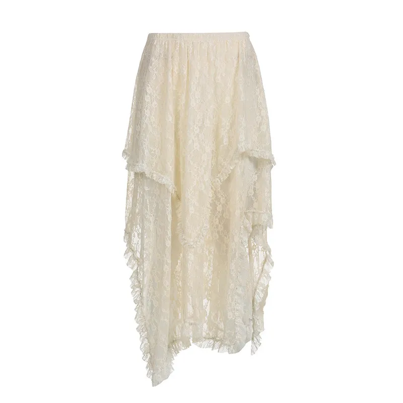 Fashion Retro Trendy Lace Skirt