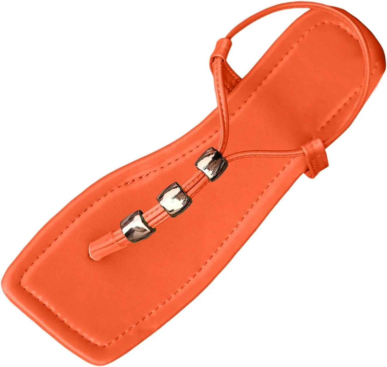 Flat Sandals for Women Breathable Open Toe Walking Flip Flops Summer Dressy Wedding Shoes Outdoor Beach Vacation Square Head Peep Toe Slippers Indoor Work Non-Slip Casual Footwear with Beaded